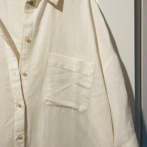 Zara white linen dress